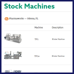 Stock Machines Available