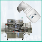 The history & future of cotton in the top of tablet bottles, plus video of the NJM CL200 Cottoner