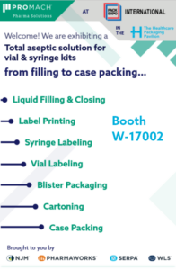 ProMach Pharma Complete Line at Pack Expo