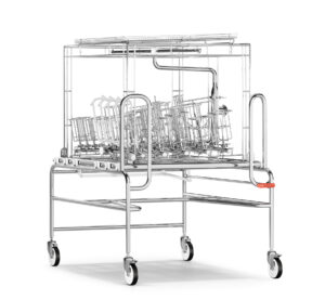 Steelco specially designed washing cart